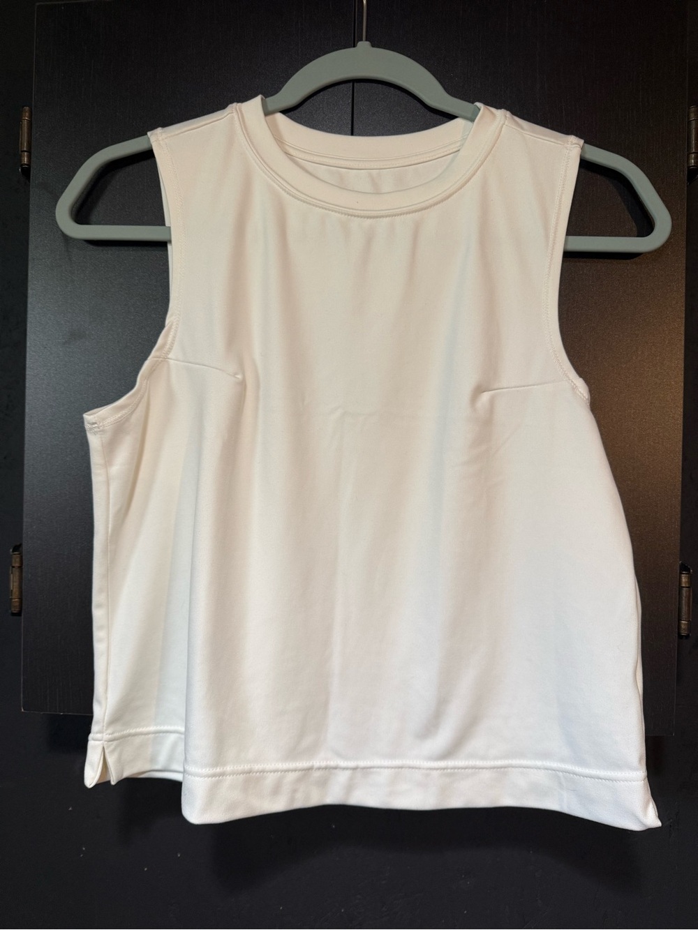 Jockey White Crewneck Athletic Tank Top